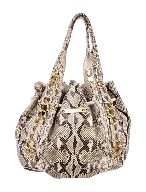 Michael Kors snakeskin handbag